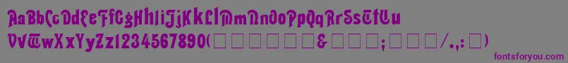 ThaliaNormal Font – Purple Fonts on Gray Background