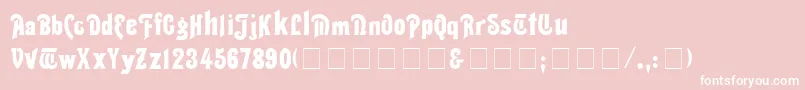 ThaliaNormal Font – White Fonts on Pink Background