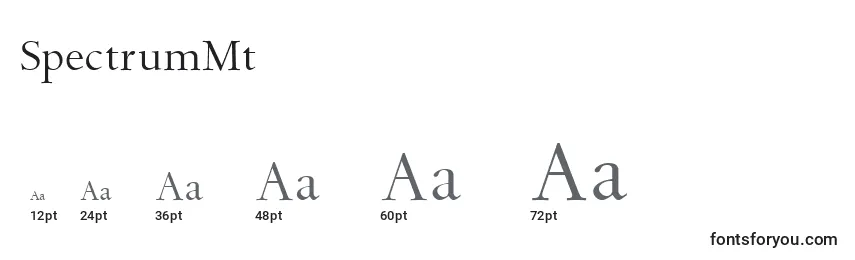 sizes of spectrummt font, spectrummt sizes