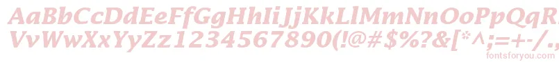 フォントLucidastdBolditalic – ピンクのフォント