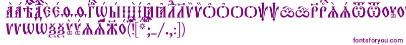 Orthodox.TtUcs8Caps-fontti – violetit fontit