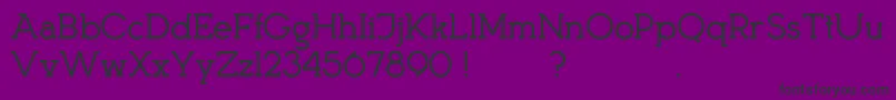 KingsmenD-fontti – mustat fontit violetilla taustalla