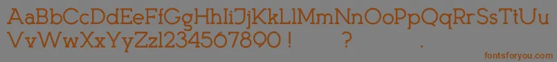 KingsmenD Font – Brown Fonts on Gray Background