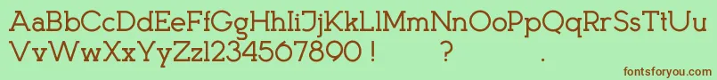 KingsmenD Font – Brown Fonts on Green Background
