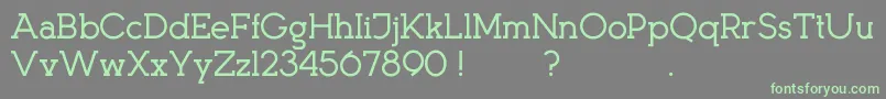 KingsmenD Font – Green Fonts on Gray Background