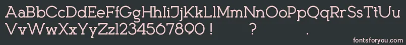 KingsmenD Font – Pink Fonts on Black Background
