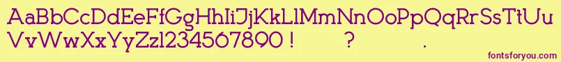 More about KingsmenD Font KingsmenD Font – Purple Fonts on Yellow Background