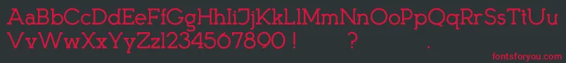 KingsmenD Font – Red Fonts on Black Background