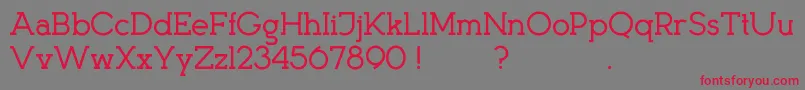 KingsmenD Font – Red Fonts on Gray Background