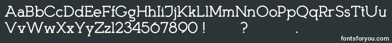 KingsmenD Font – White Fonts on Black Background