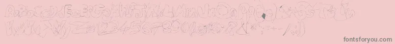 More about Fastype Font Fastype Font – Gray Fonts on Pink Background