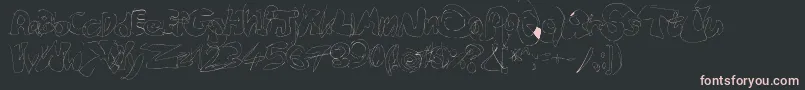 Fastype Font – Pink Fonts on Black Background