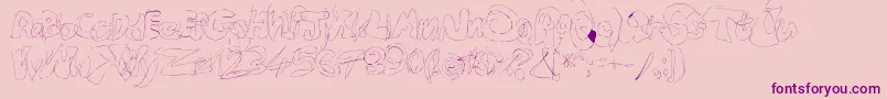 More about Fastype Font Fastype Font – Purple Fonts on Pink Background