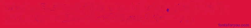 Fastype Font – Purple Fonts on Red Background