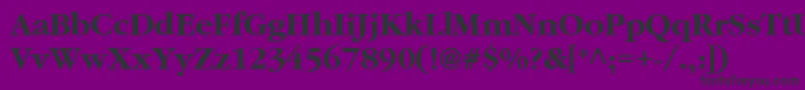 Aggar8-Schriftart – Schwarze Schriften auf violettem Hintergrund