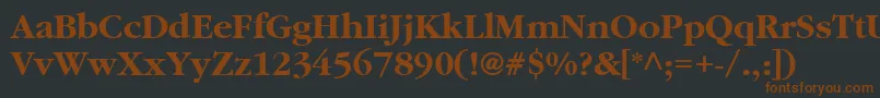 Aggar8-fontti – ruskeat fontit mustalla taustalla