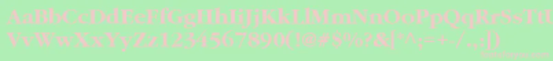 Aggar8 Font – Pink Fonts on Green Background