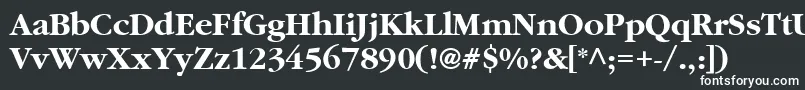 Шрифт Aggar8 – белые шрифты на чёрном фоне