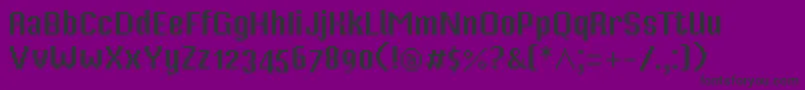 Шрифт MisterPixel16PtOldStyleFigure – чёрные шрифты на фиолетовом фоне