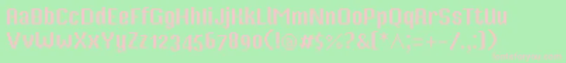 MisterPixel16PtOldStyleFigure Font – Pink Fonts on Green Background