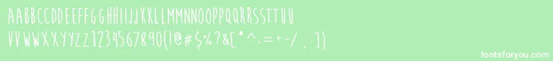 En savoir plus sur la police MoonFlowerBold Police MoonFlowerBold – polices blanches sur fond vert