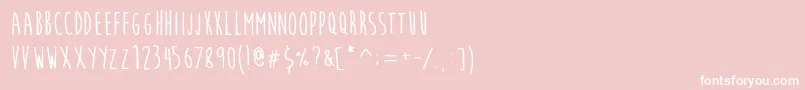 En savoir plus sur la police MoonFlowerBold Police MoonFlowerBold – polices blanches sur fond rose
