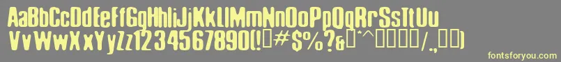 ElliotSwonger2 Font – Yellow Fonts on Gray Background