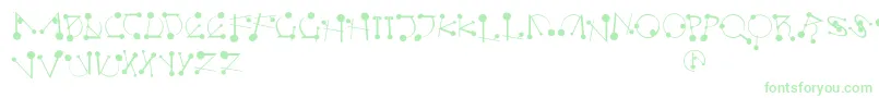 Strokesnbullets Font – Green Fonts on White Background
