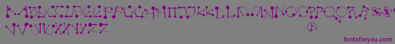Strokesnbullets Font – Purple Fonts on Gray Background