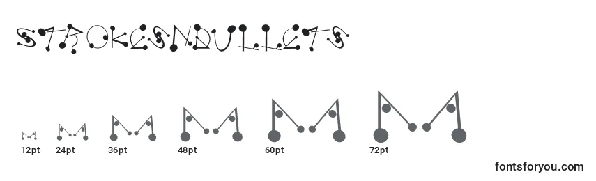 Размеры шрифта Strokesnbullets
