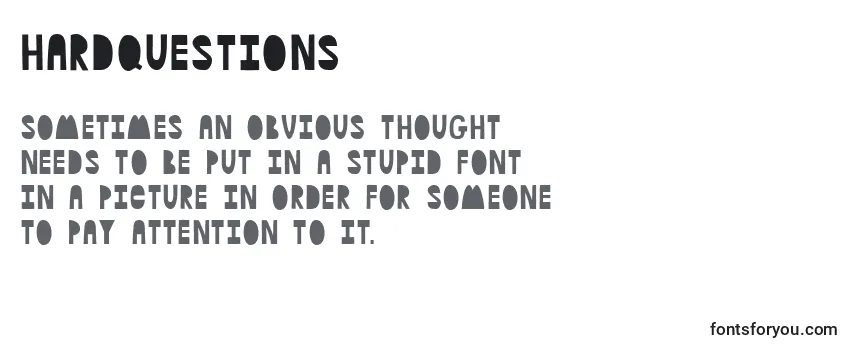Hardquestions Font