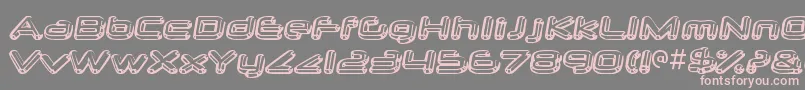 NeurochromeRegular Font – Pink Fonts on Gray Background