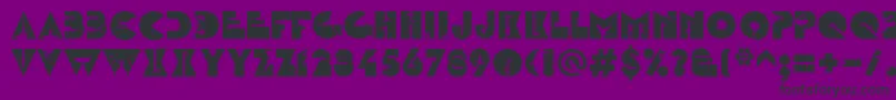 LinotypezootypeWater Font – Black Fonts on Purple Background