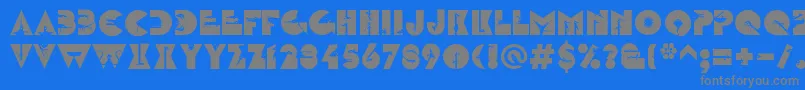 LinotypezootypeWater Font – Gray Fonts on Blue Background