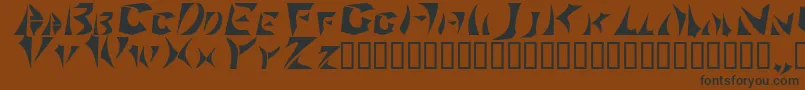 Weitere Informationen zur Sabertoo-Schriftart Sabertoo-Schriftart – Schwarze Schriften auf braunem Hintergrund