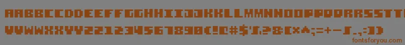 Шрифт SquareStone7 – коричневые шрифты на сером фоне