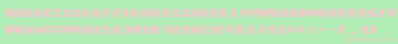 SquareStone7 Font – Pink Fonts on Green Background