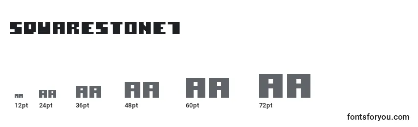 SquareStone7 Font Sizes