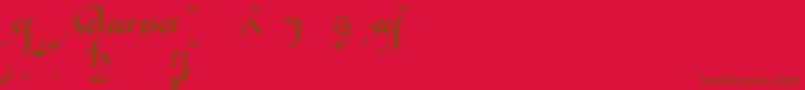 Подробнее о шрифте Noldora Шрифт Noldora – коричневые шрифты на красном фоне