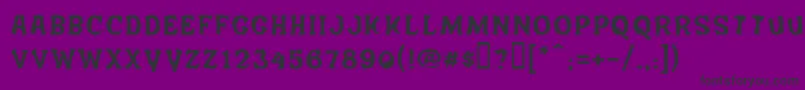 フォントSalem – 紫の背景に黒い文字