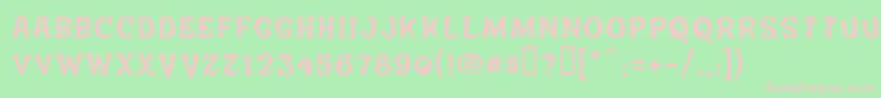 Salem Font – Pink Fonts on Green Background