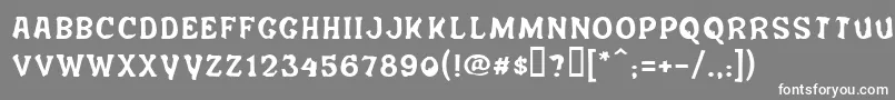 フォントSalem – 灰色の背景に白い文字