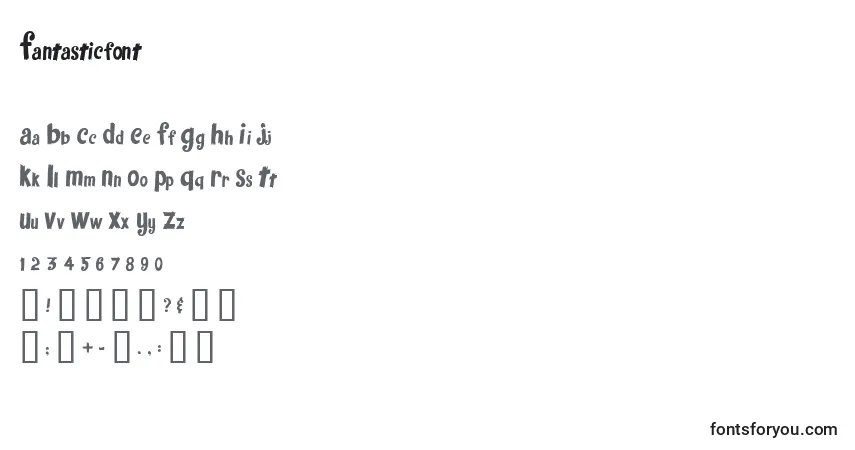 Czcionka Fantasticfont – alfabet, cyfry, specjalne znaki