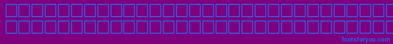 McsRedseaSUNormal. Font – Blue Fonts on Purple Background