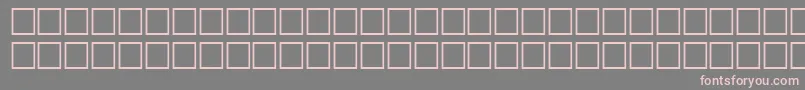 フォントMcsRedseaSUNormal. – 灰色の背景にピンクのフォント