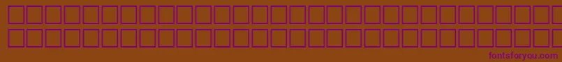 フォントMcsRedseaSUNormal. – 紫色のフォント、茶色の背景