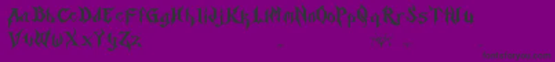 HorstBlackletterDemo Font – Black Fonts on Purple Background