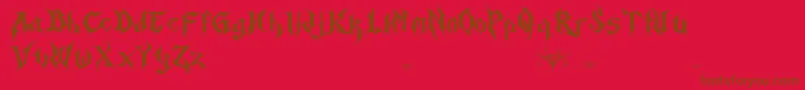 fuente HorstBlackletterDemo – Fuentes Marrones Sobre Fondo Rojo