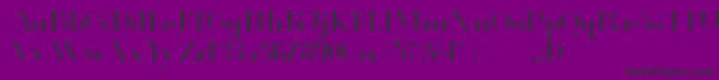 Шрифт GlamorLight – чёрные шрифты на фиолетовом фоне