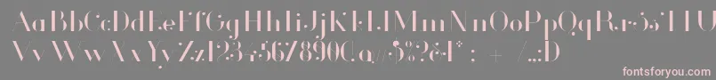 GlamorLight Font – Pink Fonts on Gray Background